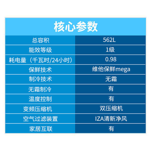 博世 562升 多门冰箱 一级能效风冷无霜 零度维他保鲜美妆冰箱双压缩机制冷清新净风KFN96PA56C 商品图4