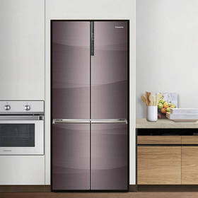 卡萨帝冰箱家用551升嵌入式4门十字对开门大容量风冷无霜不串味变频节能 极光紫BCD-551WDCPU1