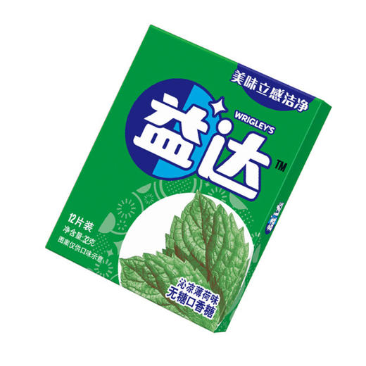 益达沁凉薄荷味无糖口香糖12片装32g 商品图0