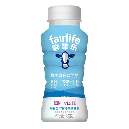 蒙牛鲜菲乐低脂原生高倍营养奶195ml*12瓶 商品图0