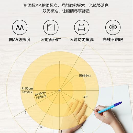 【自营】方舟双A级别家用智能护眼学习台灯FDL-H669A 商品图1
