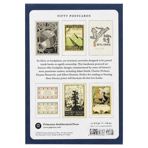【中商原版】Ex Libris : Fifty Postcards 英文原版 藏书票的标志：50张 商品图1