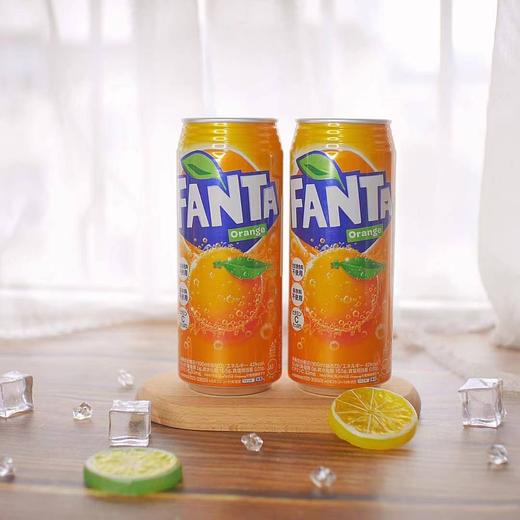 日本进口可口可乐Fanta芬达橙子味汽水碳酸饮料网红夏日饮品500ml 商品图1
