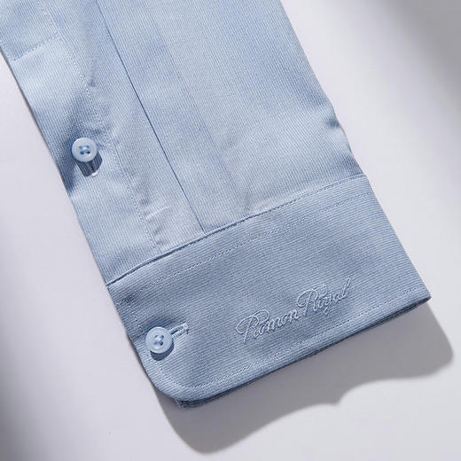 【专柜定制刺绣款】罗蒙男士长袖衬衫春夏商务通勤休闲百搭竹纤维衬衣 商品图8
