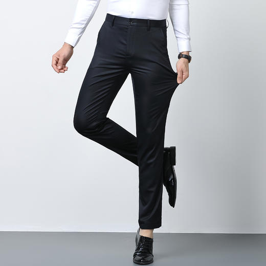 【棉质混纺】罗蒙春夏男装休闲西裤男士商务正装通勤百搭休闲裤男长裤 商品图11