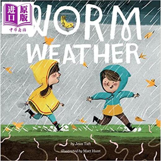 【中商原版】Matt Hunt Worm Weather 雨天的乐趣 儿童绘本 纸板书 3-5岁 英文原版 进口图书 商品图0