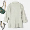 【棉麻面料】罗蒙小西装女外套夏季轻薄透气凉爽速干修身小西装单西服女 商品缩略图13