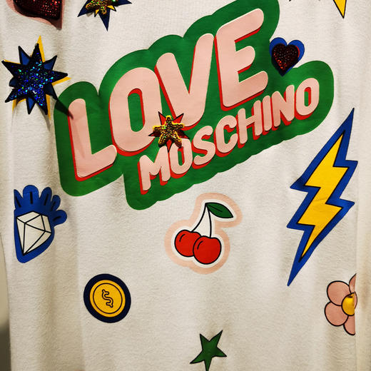 LOVE MOSCHINO 莫斯奇诺 女士裙子 白色 W5A1 101E 1859 A00 商品图2