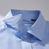 【专柜定制刺绣款】罗蒙春夏长袖衬衫男士商务通勤百搭竹纤维格子衬衣 商品缩略图3