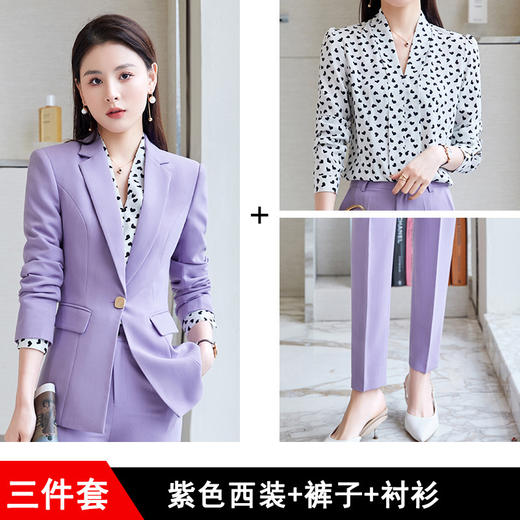 减龄气质，新款时尚显瘦小西装小脚长裤职业两件套XZ-YXZ8020 商品图9