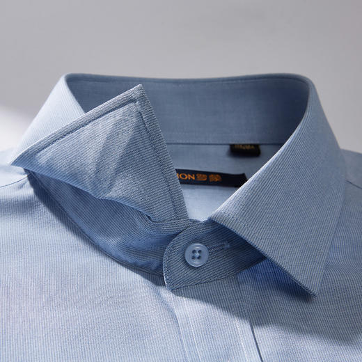 【专柜定制刺绣款】罗蒙男士长袖衬衫春夏商务通勤休闲百搭竹纤维衬衣 商品图4