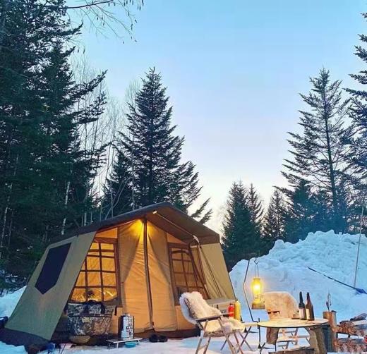 芊陌鸟户外-米白小川帐篷 310*260*210 商品图1