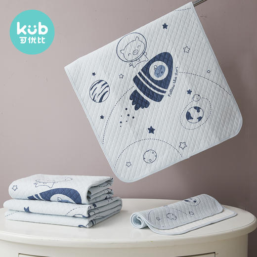 可优比婴儿隔尿垫纯棉防水可洗护理垫宝宝超大号防漏床单姨妈垫春 商品图0