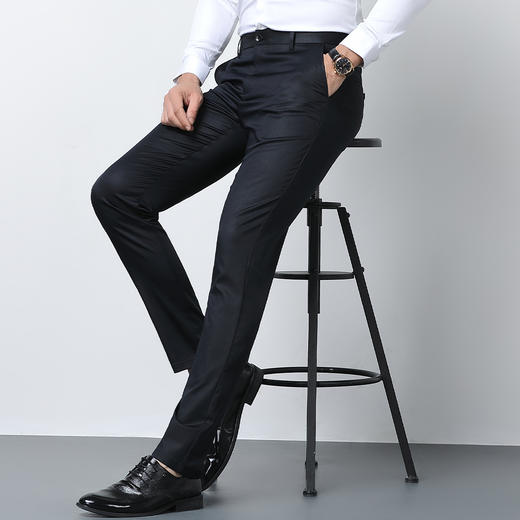 【棉质混纺】罗蒙春夏男装休闲西裤男士商务正装通勤百搭休闲裤男长裤 商品图8