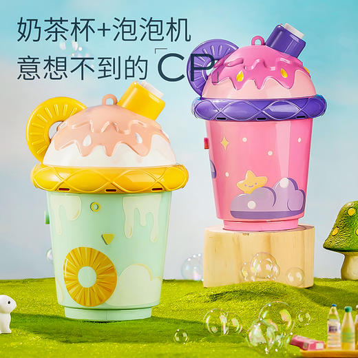 迪士尼正版米奇米妮泡泡棒LOL惊喜奶茶杯泡泡机儿童少女心手持电动全自动安全无毒泡泡玩具 商品图2