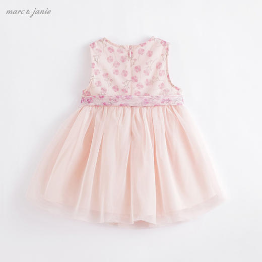 马克珍妮夏装新款 女童定制樱花收腰网纱背心蓬蓬裙220973 商品图1