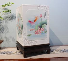 尧娟：珍珠釉雕刻新粉结合金玉满堂镶器