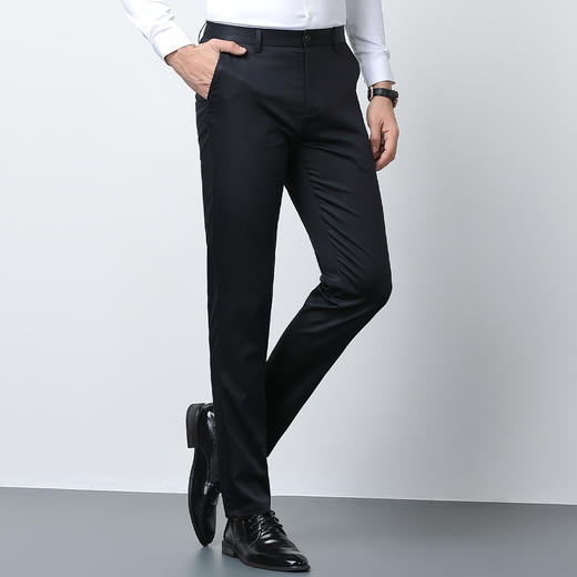 【棉质混纺】罗蒙春夏男装休闲西裤男士商务正装通勤百搭休闲裤男长裤 商品图10