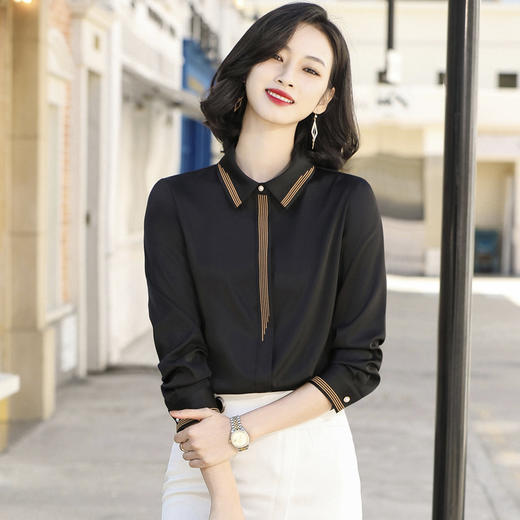 优雅质感衬衫上衣,洋气时尚职业气质打底衬衣XZ-HVN2128 商品图1