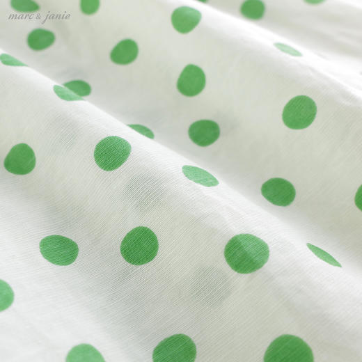 马克珍妮女童蝴蝶结波点短袖连衣裙220990 商品图4