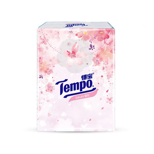 得宝（Tempo）手帕纸樱花味印花4层24包限定纸巾小包便携装手帕纸餐巾纸 商品图4