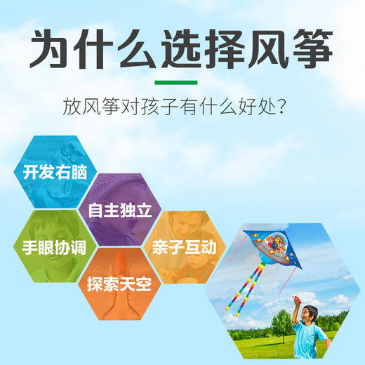 新款风筝儿童易飞儿童风筝卡通成人线轮易飞三角潍坊初学者玩具国庆清明出游 商品图1