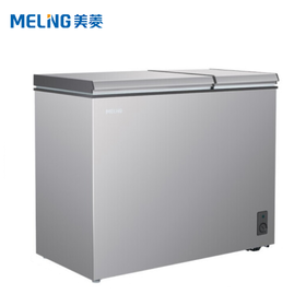 美菱(MELING)221升 家用商用冰柜 双箱双温冷柜 一级能效 双开门 节能冷藏冷冻卧式冰箱 BCD-221DT