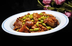 毛豆米烧鸡