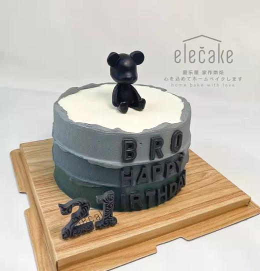 温雅冷灰小熊蛋糕 商品图1