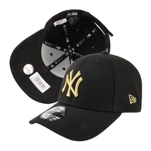 New Era纽亦华MLB纽约洋基队硬顶棒球帽男女NY遮阳弯檐鸭舌帽子 70335252-黑色 均码OSFA适合头围(56-62cm) 商品图2