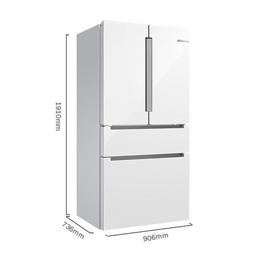 博世 BCD-605W(KFF98AA26C) 605升 多门 四门冰箱 大容量无霜变频冰箱维他保鲜铂金净风 商品图1