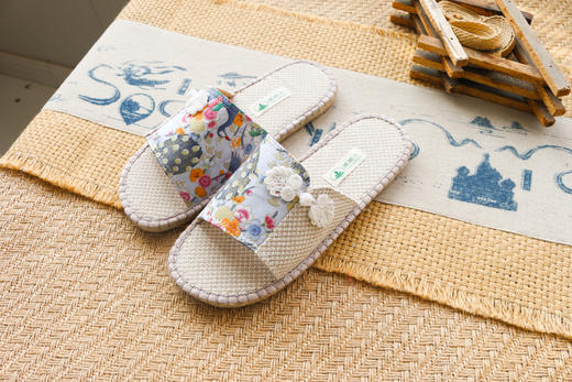【买麻鞋，雅路人】手工女士凉拖麻鞋甘谷手工麻鞋手工居家防臭女士拖鞋YT-10 商品图1