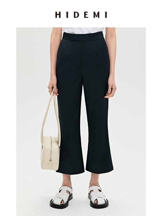 HIDEMI 牛皮手工宽编织镂空设计感厚底凉鞋皮鞋 白色/黑色 商品图11