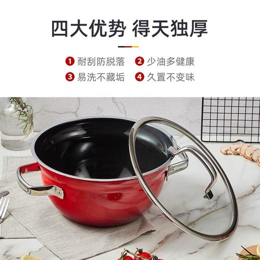 【6F】WMF 德国原装进口奈彩米多用碗锅( 红 黄  蔷薇粉  星空银）（下单备注颜色） 商品图3