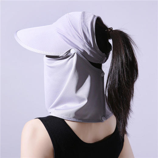 防晒帽子+面罩两件套组合装夏季百搭款2022年爆款推荐户外骑车帽 商品图6