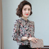碎花雪纺衫，长袖韩版气质洋气时尚百搭修身打底TR-3576 商品缩略图1