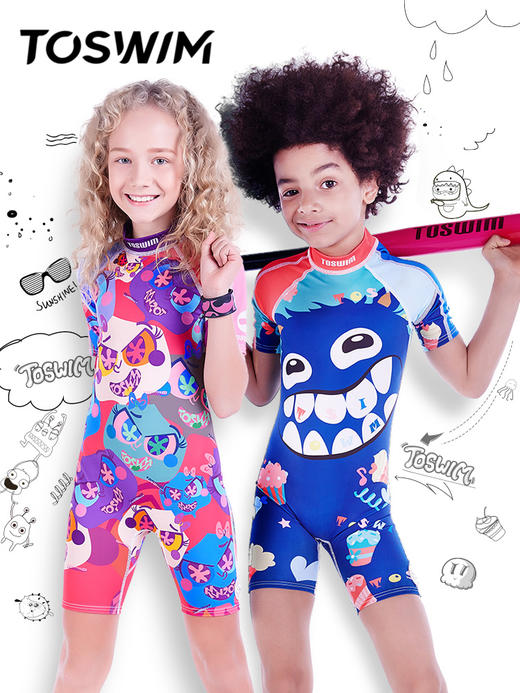 TOSWIM拓胜儿童防晒泳衣   TF 商品图0