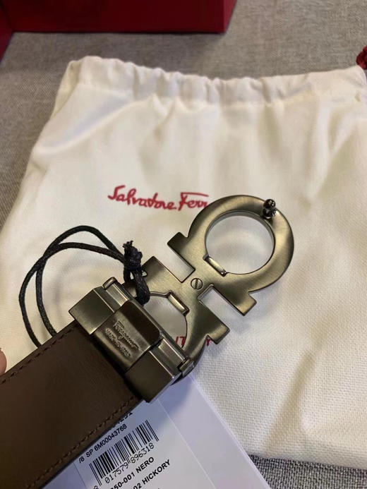 菲拉家男士商务休闲拉丝铜扣腰带，货号0464234. 官价4000 商品图4