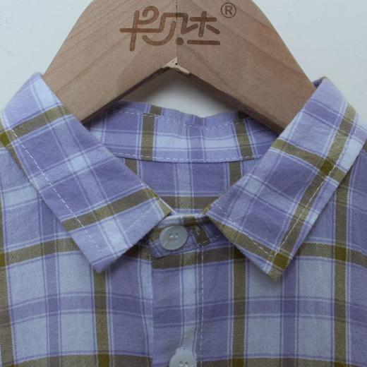 MX假日城堡男童衬衫(K2B1606)   紫格 商品图2