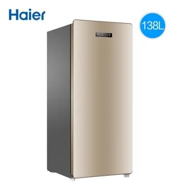 海尔母婴母乳储藏冷冻冷藏风冷无霜抽屉大冷冻冰柜立式冷冻柜138升小型家用冷柜BD-138W 商品图0