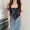 黛唯梵辣妹丝巾腰果花吊带背心2件优惠装女设计感小众内搭外穿炸街减龄时尚上衣服国庆清明出游 商品缩略图3