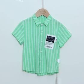 MX假日城堡男童衬衫(K2B1613)  绿条
