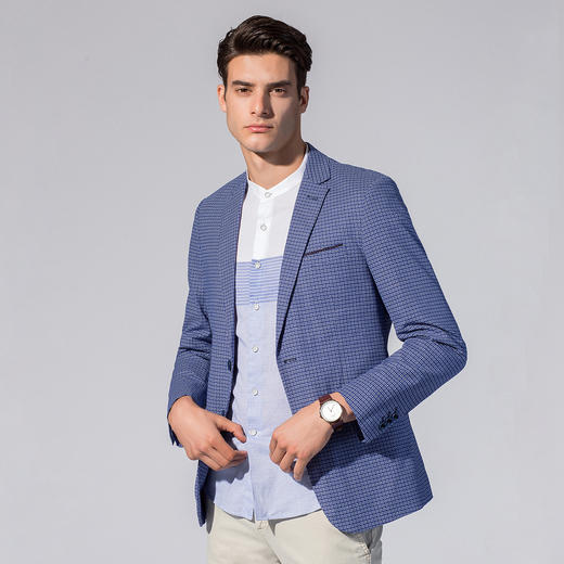 罗蒙西装男外套韩版修身男士休闲单服上衣便服商务通勤小西装 商品图6