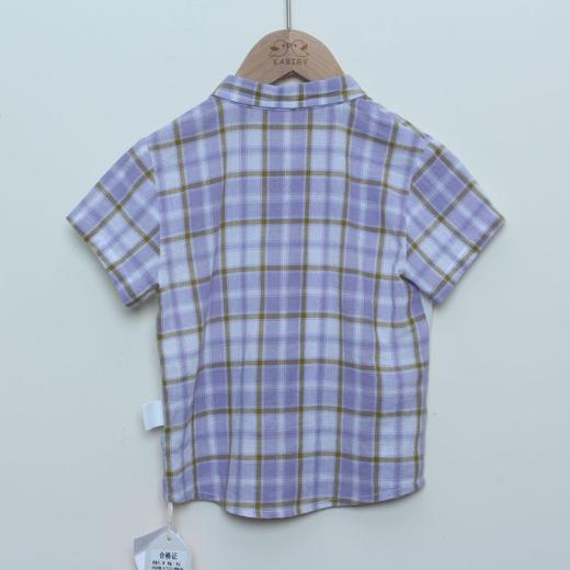 MX假日城堡男童衬衫(K2B1606)   紫格 商品图1