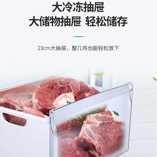 海尔立式冷柜家用风冷无霜 全温区冷藏冷冻保鲜转换冰柜母乳储藏BD-191WLY 商品图1