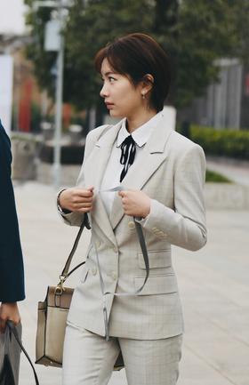 颈袖添香-套裤-J91A3002A 电视剧 “危机公关”赞助款 套裤 雅痞 法式 低调内涵