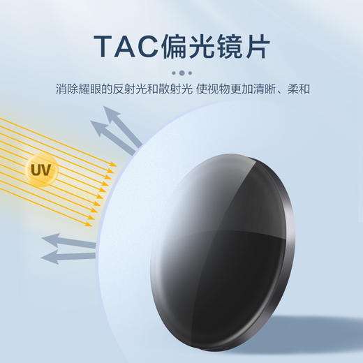 普莱斯PR20001 TR90 近视人群专用太阳镜  圆方型框 商品图5