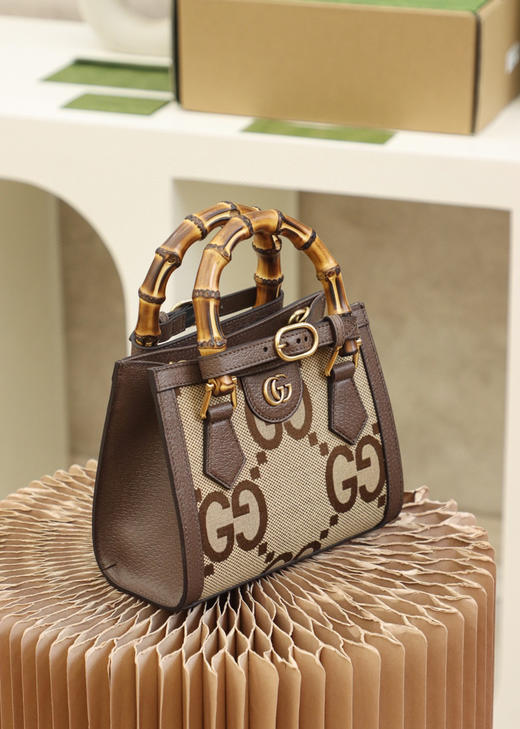 ▪️𝐃𝐢𝐚𝐧𝐚 𝐓𝐨𝐭𝐞 𝐌𝐢𝐧𝐢复古竹节#655661#原厂皮 商品图4