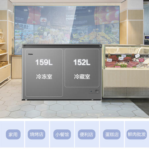 海尔（Haier）冷柜FCD-311LHKPT双温柜 商品图4