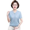 QYY-blz2208新款时尚洋气宽松圆领短袖针织T恤衫 商品缩略图9